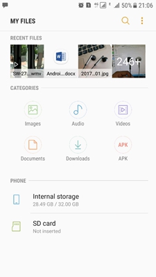 Samsung Android File Manage