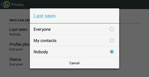 WhatsApp Privacy Settings 2