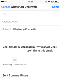 Email WhatsApp Chat iPhone 2