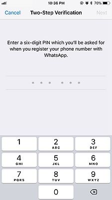 Two Step Verification WhatsApp 4