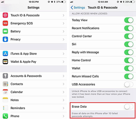 iPhone Lock Screen Security 5