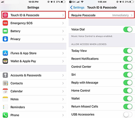 iPhone Lock Screen Security 6