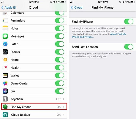 how to remotely turn find my iphone online