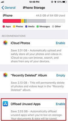 iPhone Offload App 5